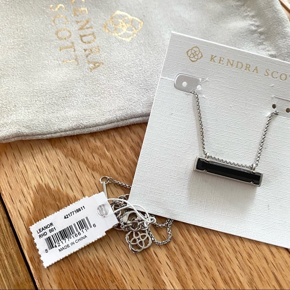NWT Kendra Scott rhodium mother of pearl pendant - Picture 5 of 6